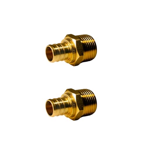 2 Pack XFITTING 3/4 inch Pex x 3/4 inch Male NPT Adapter - size: 3/4" Pex x 3/4" Male