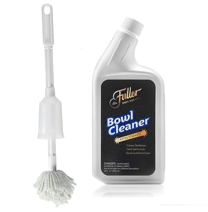 Fuller Brush Toilet Bowl Swab with Extra Strength Bowl Cleaner – Scratch-Free Toilet Bowl Cleaning, Long Handle, Deep Cleaning Under Rim - size: 1 Pack with Bowl Cleaner