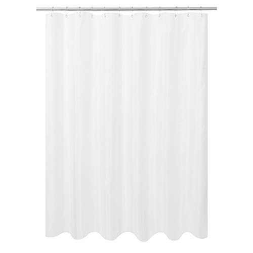 N&Y HOME Ultimate Waterproof Fabric Shower Curtain or Liner White, 72x72 | TPU Lining Waterproof, Machine Washable, Use for Bath Tub/Stall, Home and Hotel - color: White, size: 72"W x 72"L (Pack of 1)