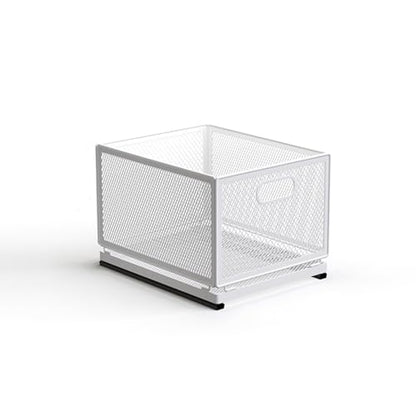 Pull Out Cabinet Organizer, Slide Out Drawers Fixed with Adhesive Nano Film, Pantry Shelves Sliding Drawer Storage Organization for Kitchen/Bathroom/Bedroom (11.8*9.4*8.3inch/30*24*21.2cm) - size: 11.8*9.4*8.3inch/30*24*21.2cm