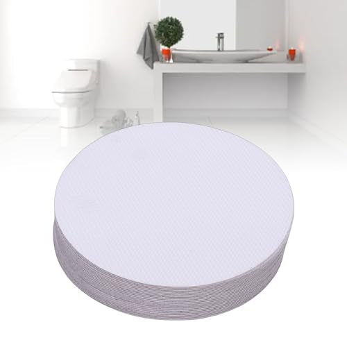 Yunseity Anti Slip Shower Sticker, 24 Pcs PEVA Floor Non Slip Sticker, Bathroom Bathtub for Stairs, Shower Floor Decals (Clear) - color: Clear