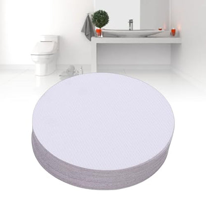 Yunseity Anti Slip Shower Sticker, 24 Pcs PEVA Floor Non Slip Sticker, Bathroom Bathtub for Stairs, Shower Floor Decals (Clear) - color: Clear