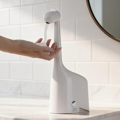 Automatic Foaming Soap Dispenser,10oz/300ml Touchless Smart Dispenser,Rechargeable Electric with 3-Level Adjustable Foam,IPX5 Waterproof for Bathroom Kitchen,White - color: White