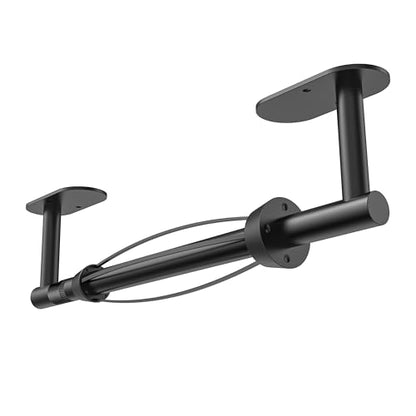 RUACQ Paper Towel Holder Under Cabinet, One Hand Tearing Paper Towel Holder with Damping Effect, Wall Mount & Adhesive Stainless Steel Paper Roll Holder for Kitchen Bathroom (Matte Black) - color: Matte Black, size: One Hand Tear - Oval