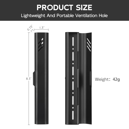 Travel Toothbrush Case, Portable Toothbrush Holder, Durable Aluminum Toothbrush Storage Box, Small Breathable Manual Toothbrush Container for Traveling, School, Camping, Business Trip - Black - color: Black