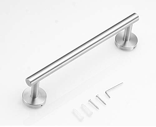 Towel Bar, 12-Inch Hand Towel Holder, Bathroom Accessories SUS304 Stainless Steel Towel Rack, Bath Hardware Brushed Nickel, Wall Mounted - color: Brushed Nickel, size: 12-Inch