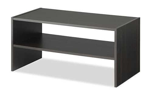 Whitmor Wood Stackable 2-Shelf Shoe Rack, 24 INCH, Espresso - color: Espresso, size: 24 INCH