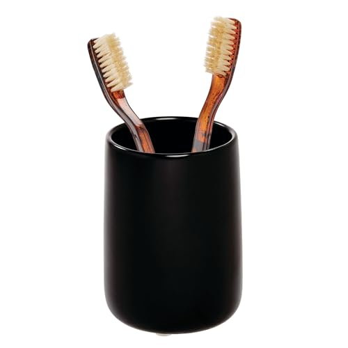 iDesign Ceramic Tumbler Cup, Matte Black | Earth Collection - size: Tumbler