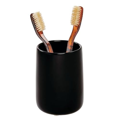 iDesign Ceramic Tumbler Cup, Matte Black | Earth Collection - size: Tumbler