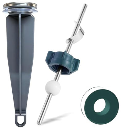2Pack Sink Drain Parts, Lavatory Pop-Up Stopper Assembly with Plug, Bathroom Sink Drain Repair Kit,Pop-Up Drain Repair Kit,Pivot Ball Rod Replacement Fits Price Pfister & Most Popular Bands - size: Rod + Plug 2 Set