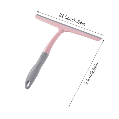 Window Wiper - Shower Squeegee, Window Screen Brush, Streak-Free Cleaning Blade, Multi-Use Silicone Scraper | Bathroom Wall, Glass Mirror, Car, Aquarium, Home WindowCleaning Accessory Tool Organizer