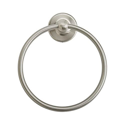 Amerock Wall Mounted Brushed Nickel Towel Ring, Small Hand Towel Holder, Bathroom Accessories, Bath Hardware, Kitchen Towel Holder - color: Brushed Nickel