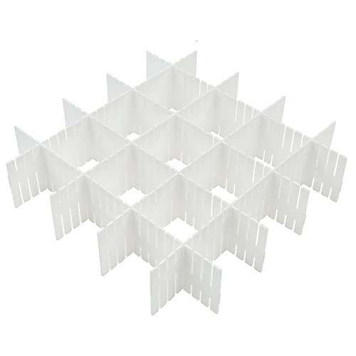 8Pcs Drawer Dividers, Adjustable Drawer Organizer for Socks, Underwear, Makeup, Can Help Tidy Kitchen, Bedroom, Dresser White - color: White, size: 8Pcs