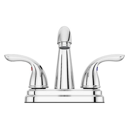 Pfister LG1487000 Pfirst Series 2-Handle 4" Centerset Bathroom Touch on Faucets, 1 Pack, Polished Chrome - color: Polished Chrome