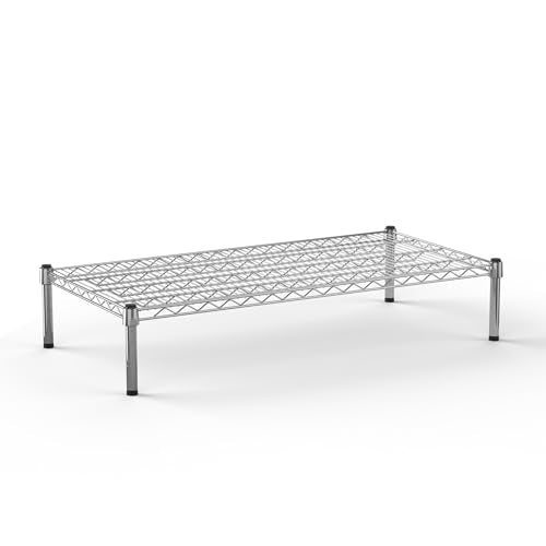 21" Deep x 42" Wide x 8" Height Wire Shelving Kit | 1-Tier | NSF Commercial Storage Rack Unit - size: 21" Deep x 42" Wide