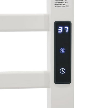8-Bar Electric Towel Warmer Rack with Smart LED Display, Timer and Temperature Control & 4 Min Fast Heating, Freestanding Towel Warmer Aluminum Towel Drying Shelf for Bathroom, Home - size: 8 bars Single