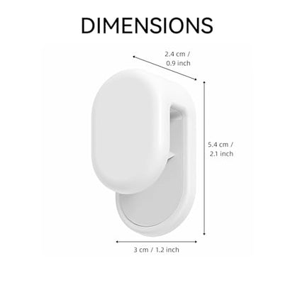 3-Pack Toothpaste Holders Wall Mounted, Adhesive Tube Clips for Bathrooms | JM.JEEMI Tooth Paste Wall Holder Hanger, Paint & Lotion & Cosmetic in Tubes Organizer Gripper - White, Round, Small - size: Small_Rd