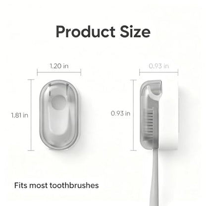 3 Pack Toothbrush Holder, Auto-Flip Cover & Dustproof (Gray) | Wall Mount Toothbrush Organizer, Detachable Design, Fits Manual & Sonic Brushes, Bathroom Storage for Family & Travel - color: Gray 3pcs
