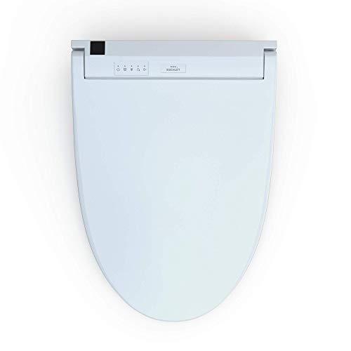 TOTO® WASHLET® C5 Electronic Bidet Toilet Seat with PREMIST and EWATER+ Wand Cleaning, Elongated, Cotton White - SW3084#01 - size: C5 Elongated