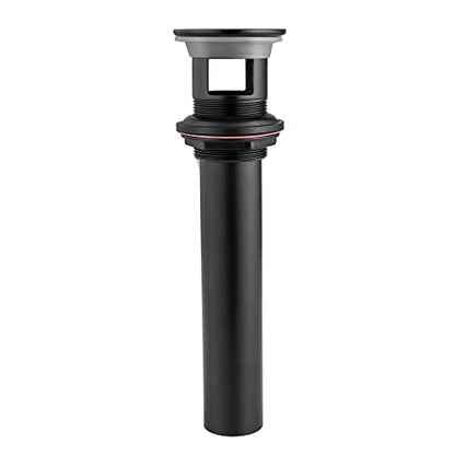 Grid Drain Strainer Assembly With Overflow for Bathroom Sink, P.O. Plug Grid Lavatory Drain, Bathroom Sink Grid Strainer by Artiwell, Matte Black - color: Matte Black, style: With Overflow