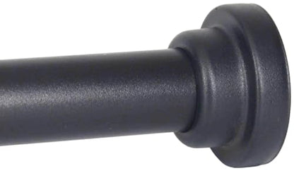 Black Shower Curtain Rod 30 to 76 Inches,Adjustable Spring Tension Rods,Shower Telescoping Rod,No Drilling - color: Black, size: 30 to 76