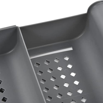 VBESTLIFE Expandable Bathtub Caddy Tray, Water Proof Bath Tub Rack with Nonslip Ends, Adjustable Organizer for Book Tablet Wine Glass, Sturdy PP Shelf for Reading, Spa Women Men (Grey) - color: Gray