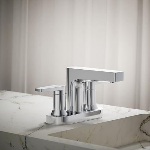Kohler 97031-4-CP Taut® Centerset Bathroom Sink Faucet, 1.2 gpm, Polished Chrome - color: Polished Chrome