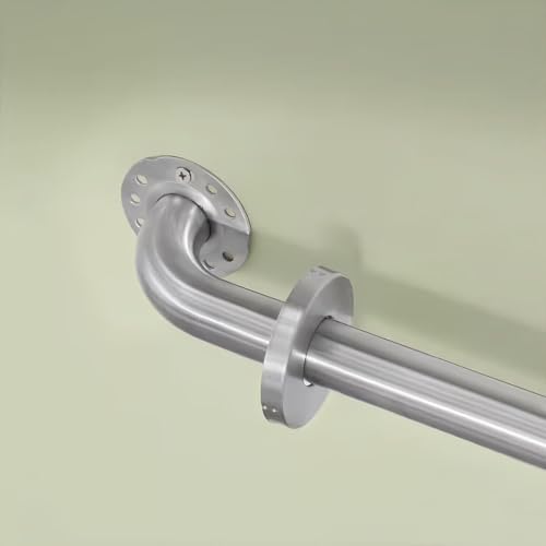 Stainless Steel Bathroom Safety Shower Grab Bar, Anti Slip Bathtubs Grab Bars,Toilet Assist Saft Handle Handrail ADA Compliant 500lbs for Handicap Elderly Senior (Brushed, 18 Inches 2 Pack) - size: 18 inches (2 Pack)