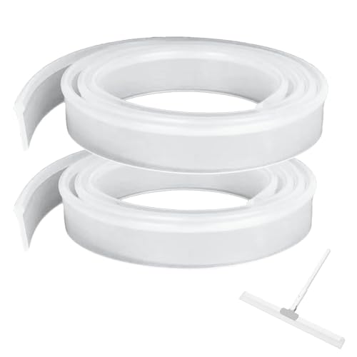 2 Pieces Squeegee Replacement Rubber Blades, 41 Inch Silicone Squeegee Shower Squeegee for Glass Doors, Shower Doors, Windows