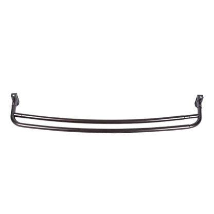 JS Jackson Supplies Double Curved Shower Rod, Metal Construction, Adjustable Between 44 to 70 Inches, Aluminum Rods and Zinc Mounting Hardware, Quality Modern Bathware, Oil Rubbed Bronze Finish - color: Oil Rubbed Bronze