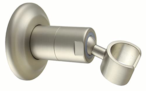 High Sierra® - Solid Metal Wall Mounted Holder for Handheld Shower Heads - Brushed Nickel Finish - color: Nickel
