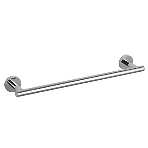 GERZWY 18-Inch Bathroom Single Towel Bar Stainless Steel Bath Towel Rack Contemporary Style Wall Mount, Polished Finish AG1101C45-JG - color: Chrome, size: 18 Inch (Pack of 1)