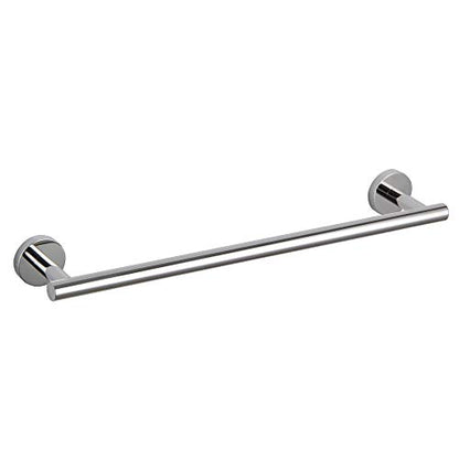 GERZWY 18-Inch Bathroom Single Towel Bar Stainless Steel Bath Towel Rack Contemporary Style Wall Mount, Polished Finish AG1101C45-JG - color: Chrome, size: 18 Inch (Pack of 1)