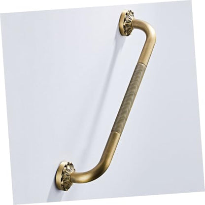INOOMP Copper Core Bathroom Grab Bar Non-Skid Handrail Support for Bathtubs and Showers Wall-Mounted Safety Rail for Elderly and Disabled Comfortable Grip Thickened Design for Home Use