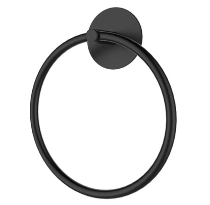 SetSail Towel Holder, Adhesive Hand Towel Holder for Bathroom Wall Stainless Steel Towel Ring Matte Black Towel Hanger Heavy Duty Towel Racks for Bathroom, Kitchen