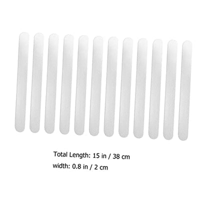 Ciieeo 12pcs Bathtub Sticker Slip Shower Sticker Skid Strips Peva Nonslip Adhesive Strips for Bathroom Safety