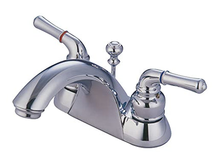 Kingston Brass KB2621 Naples 4-Inch Centerset Lavatory Faucet, Polished Chrome - color: Polished Chrome