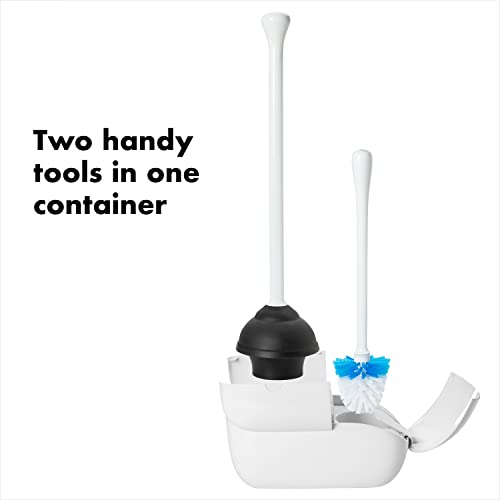 OXO Good Grips Toilet Brush & Plunger Combo