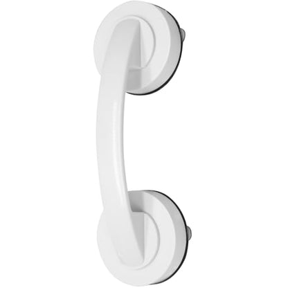 Hordion Suction Cup Door Handle, Suction Grab Bar, White | Bathtub Shower Handle for Glass Doors Windows Kitchen Drawer Cabinet Refrigerator