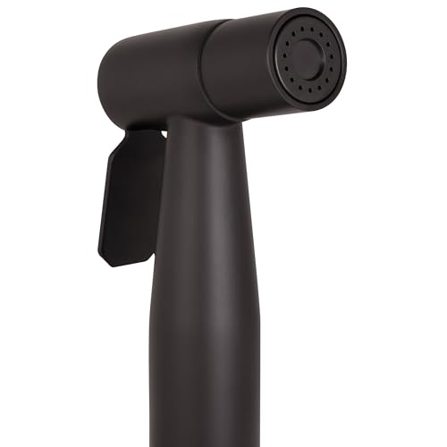 Handheld Single-Function Bidet Sprayer, Dual Mount, 48-Inch Stainless Steel Hose, Easy Install, Toilet Hygiene Solution – Design House, 583906 - color: Matte Black