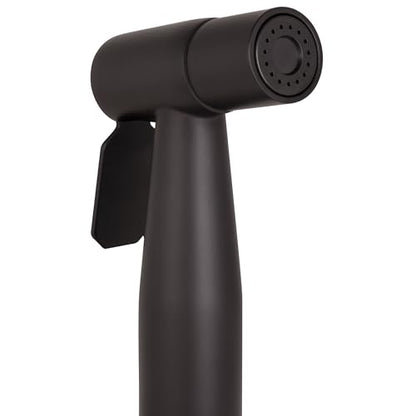 Handheld Single-Function Bidet Sprayer, Dual Mount, 48-Inch Stainless Steel Hose, Easy Install, Toilet Hygiene Solution – Design House, 583906 - color: Matte Black