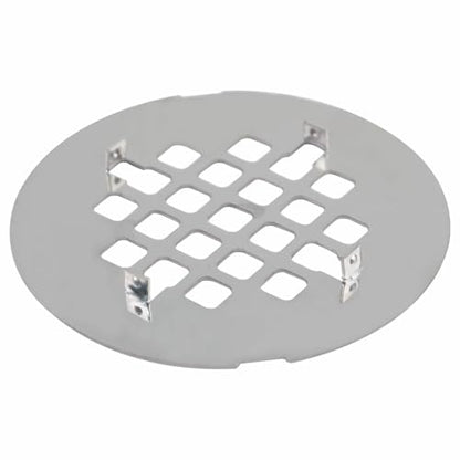 HIDROP Brushed Nickel Snap-in Shower Floor Drain Cover,4-1/4" OD Round Grid | Stainless Steel Shower Floor Drain, Replacement Shower Drain Cover, Hair Catcher, Easy-to-Install, Round Bathroom Drain Cover - color: Brushed