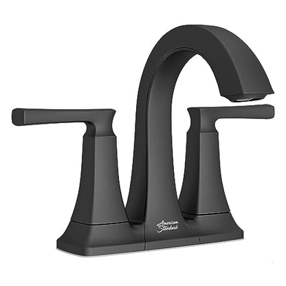 American Standard 7426201.243 Belmeade Two-Handle 4-Inch Centerset Bathroom Faucet, 1.2 GPM, Matte Black - color: Matte Black