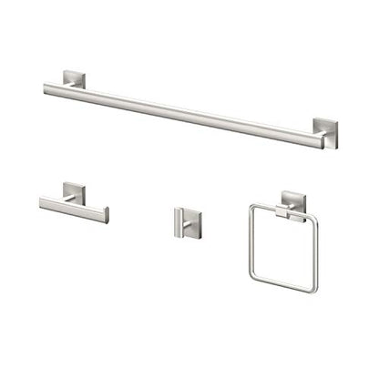 Gatco 4072 Elevate Towel Ring, Satin Nickel - color: Satin Nickel, style: Elevate