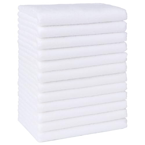 HOMEXCEL Baby Washcloths 12 Pack Microfiber Coral Fleece Soft Wash Cloths | Extra Absorbent, Gentle on Sensitive Skin, for Newborn Infants & Toddlers, Baby Bath Face Towel Reusable, 7 x 9" White - color: White, size: 7" x 9"-12 Pack