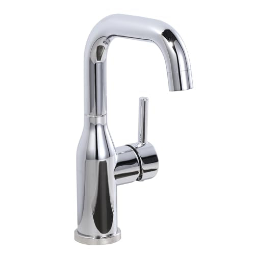 Bar Sink Faucet Single Hole: ARCORA Chrome Wet Bar Faucets - Prep Sink Faucet 360 Swivel - Small Kitchen Bathroom Faucet with cUPC Supply Lines - color: Chrome