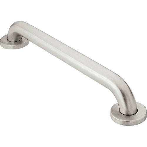 Moen R8932P Bathroom Safety 32-Inch Grab Bar with Concealed Screws, Peened - color: Peened, size: 32 Inch