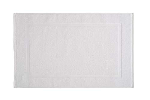Amazon Basics Premium 100% Cotton Absorbent Soft Bath Mat, Machine Washable, 684 GSM, 20" x 30", White, Hotel Spa Bathmats, 6-Pack (Previously AmazonCommercial) - color: White, size: 20 x 30 inches (Pack of 6)