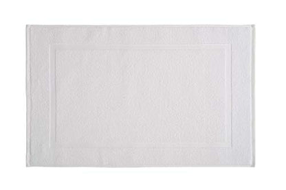 Amazon Basics Premium 100% Cotton Absorbent Soft Bath Mat, Machine Washable, 684 GSM, 20" x 30", White, Hotel Spa Bathmats, 6-Pack (Previously AmazonCommercial) - color: White, size: 20 x 30 inches (Pack of 6)