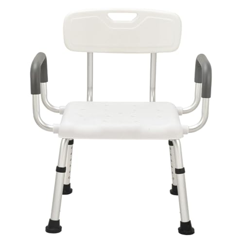 Plus Size 24in Extra Wide Shower Seats for Adults with Arms & Back.SQ | Semi Pre-Assembled, Bath Chairs for Seniors, or Big & Tall Person, 150kg Weight Capacity.